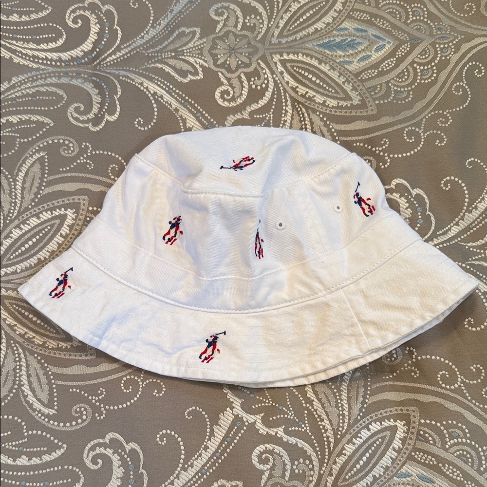 Ralph Lauren Polo White Bucket Hat